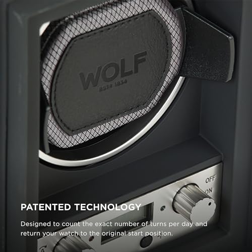 Wolf Designs Wolf Module 4.1 Watch Winder, Black - Secure Fit with Patented Lock-in Dynamic Cuff - Accommodates All Wrist Sizes - Includes Universal Adapter - Image 3