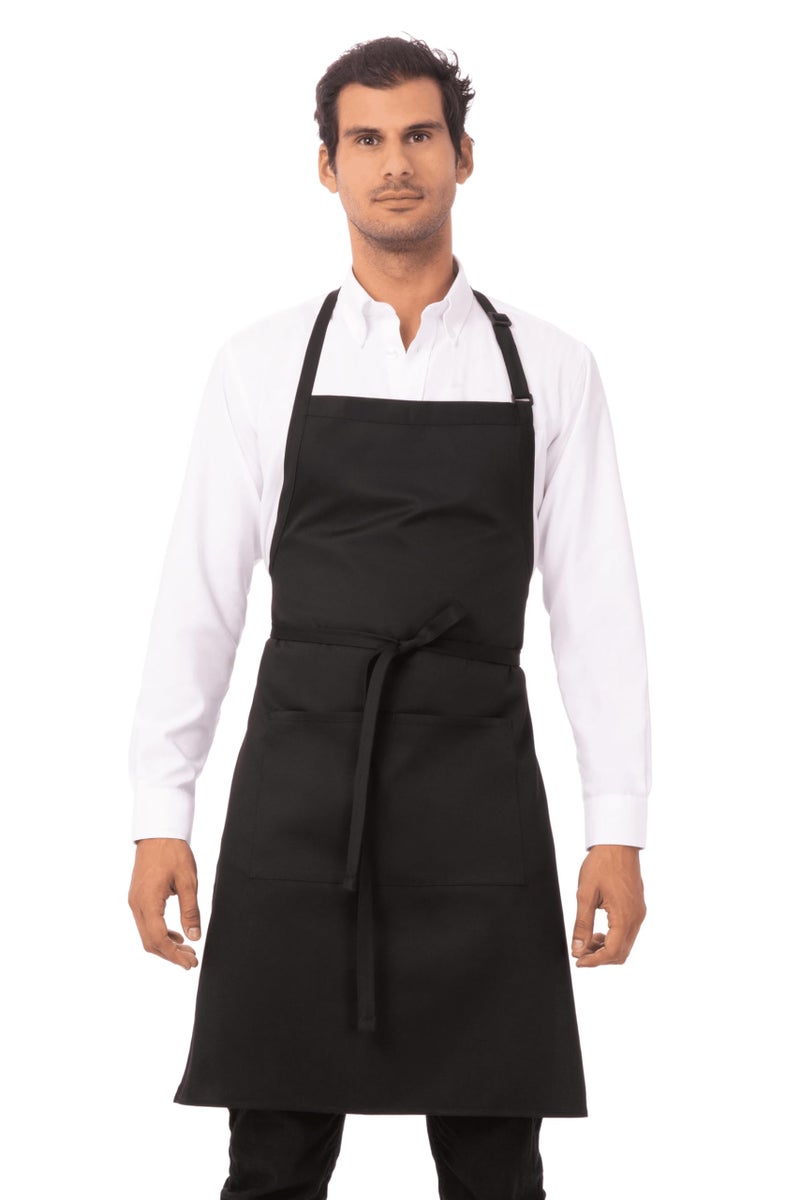 Chef Works Unisex Butcher Apron, Black, One Size - Image 1