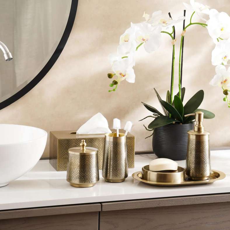 Pan Home Heritage Tumbler 8X8X14cm - Gold - 211SEH9900067 - Image 3