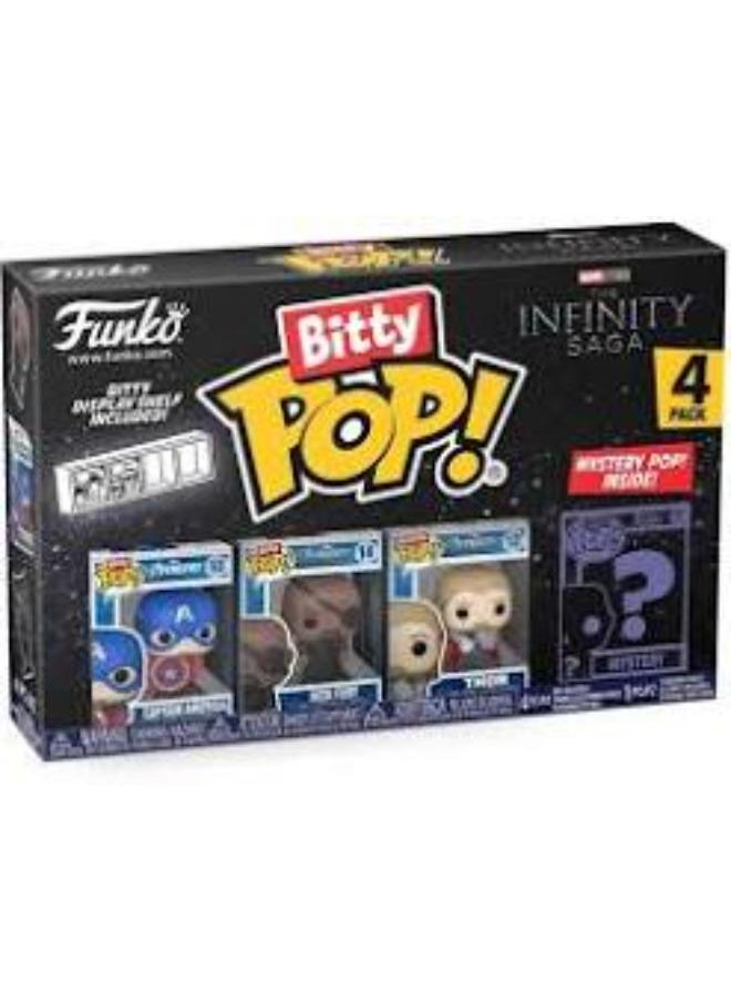 Funko Bitty Pop! Super Heroes: Marvel - The Avengers - Captain America 4pk  - Image 3
