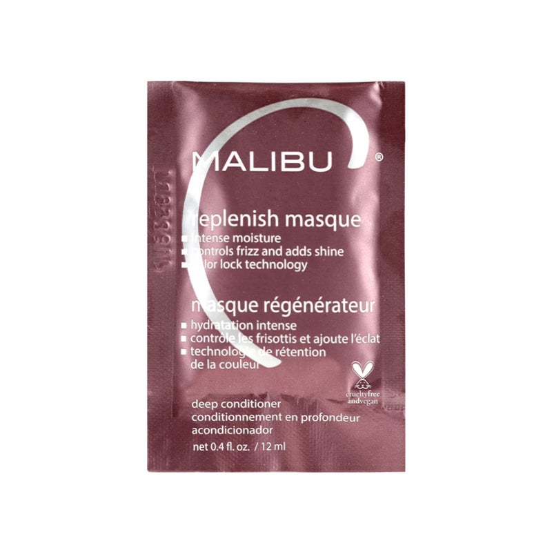 Malibu C ماسك شعر ماليبو سي ريبليش (1 عبوة) - مرطب عميق فائق الترطيب لإصلاح الشعر - تركيبة إصلاحية بزيت الأفوكادو لجميع أنواع الشعر - Image 1