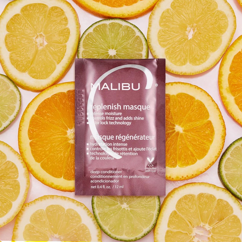 Malibu C ماسك شعر ماليبو سي ريبليش (1 عبوة) - مرطب عميق فائق الترطيب لإصلاح الشعر - تركيبة إصلاحية بزيت الأفوكادو لجميع أنواع الشعر - Image 2