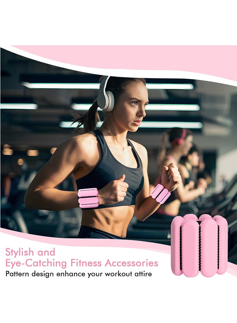Topyich Adjustable Ankle Weights, 1lb Silicone Arm Weights for Men Women, Wrist Weights for Yoga Running Dance Strength Training - Image 4