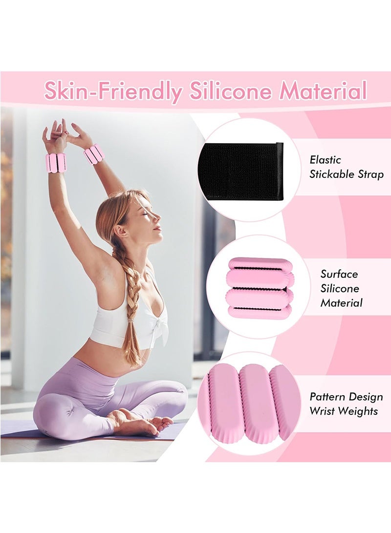 Topyich Adjustable Ankle Weights, 1lb Silicone Arm Weights for Men Women, Wrist Weights for Yoga Running Dance Strength Training - Image 5