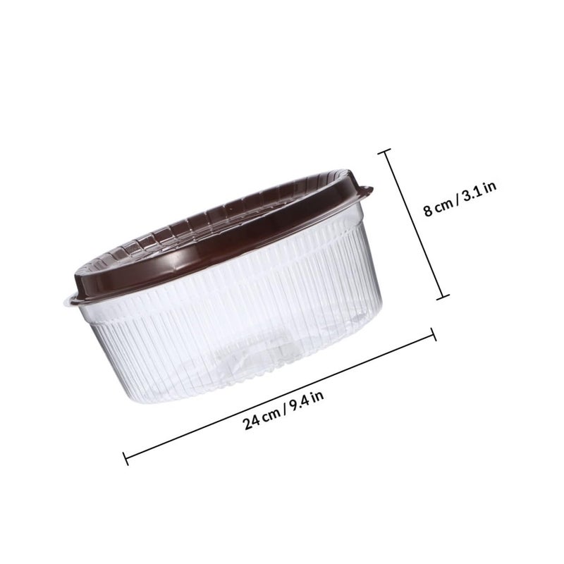 8 Inch Round Plastic Cake Storage Boxes With Lids 20Pcs For Cupcakes Pastries - Image 3