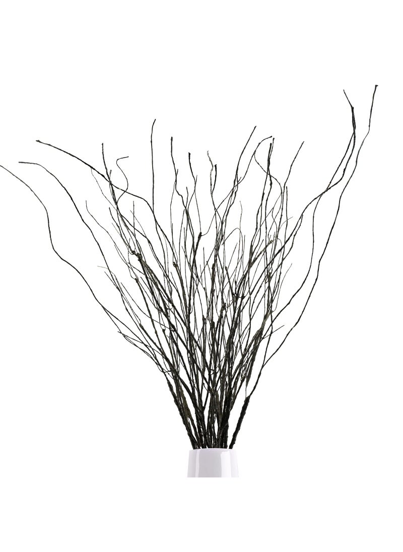 Ruidazon Ruidazon 10Pcs 307 Curly Willow Branches Artificial Flowers Twigs Decorative Sticks Stem Dry Bendable Tree Branches for DIY Craft Home Room Wedding Floor Vase Garden Farmhouse Decor 