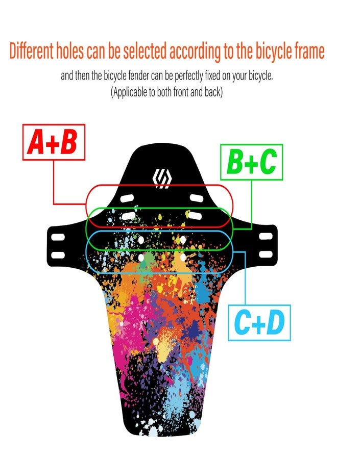 Chooee Bike Fenders,MTB Mud Guard，Front and Rear Bike Mudguard Fits 26", 27.5", 29" Plus Size and Fat Bikes. - Image 3