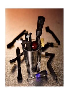 Rattleware Rattleware 7.5" Black Espresso Machine Grinder Brush - Ideal for Home, Cafe, Restaurant Or Hotel - Long Durable Handle Coffee Grinder Cleaning Brush Trusted by Baristas  - Image 3