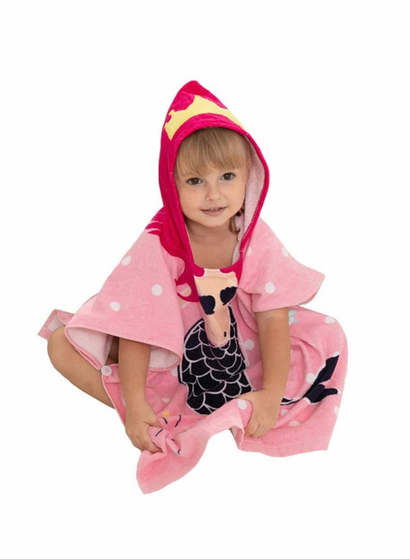 Y&D Kids Bath Towel, 🍄【Size Of Hooded Towel】Small:23.6x23.6 inch. This Towel Suitable for baby and kids, Allowing Plenty Room For Growth, this soft comfortable kids poncho towel is ideal 1-4 - Image 1