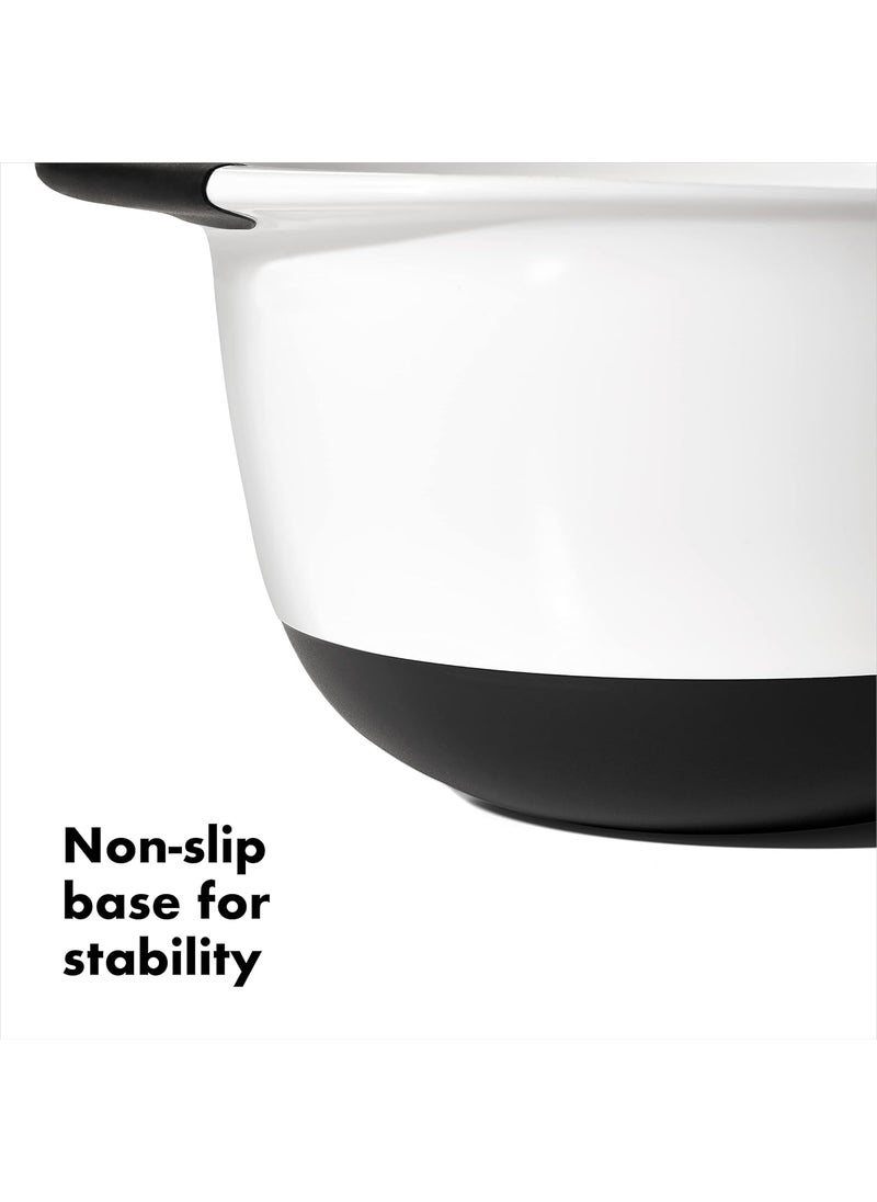 OXO OXO Good Grips 5Quart Plastic Mixing BowlWhiteBlack  - Image 4