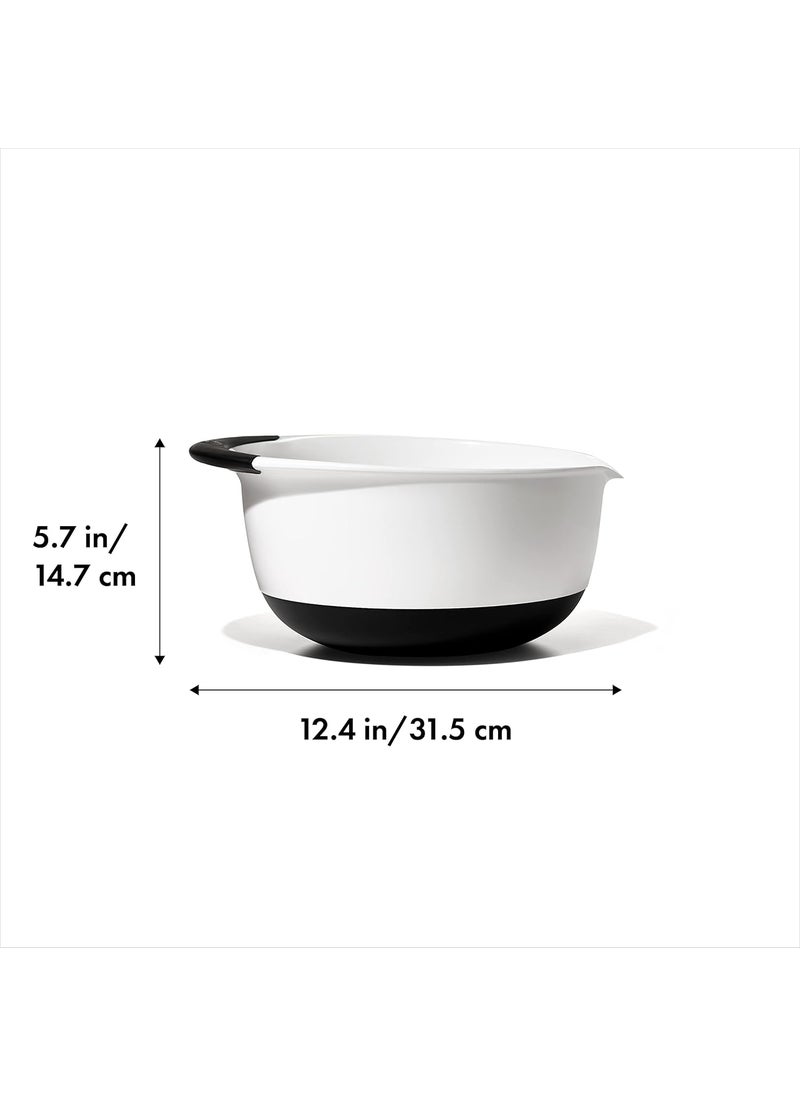 OXO OXO Good Grips 5Quart Plastic Mixing BowlWhiteBlack  - Image 2
