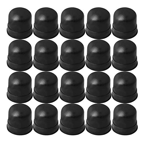 Lovermusic Hole Pitch 0.16inch Black Trombone Slide Rubber End Cover Bumper Trombone Cover Repair Tools Pack of 20 - Image 1