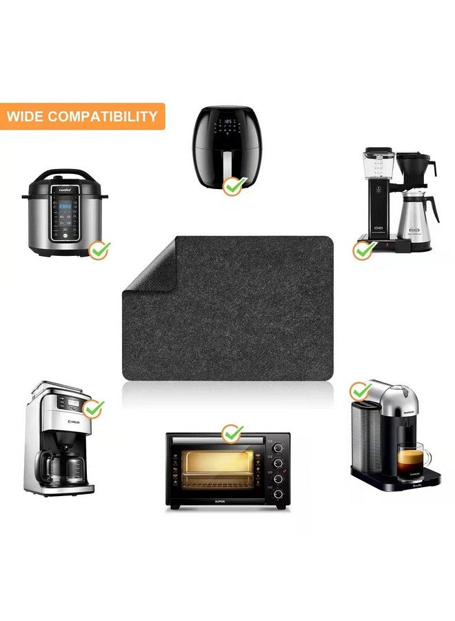 SIUDANGKA SIUDANGKA Heat Resistant Mat for Air Fryer, 2 Pcs Heat Resistant Pad Countertop Protector Mat Coffee Maker Mat for Countertops with Sliding Function for Air Fryer, Blender, Coffee Maker, Toaster - Image 4