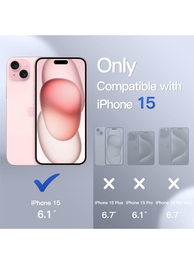 JETech Matte Cover Case for iPhone 15 6.1-Inch, Shockproof Military Grade Drop Protection, Frosted Translucent Back Phone Cover, Anti-Fingerprint (Maroon) - Image 5