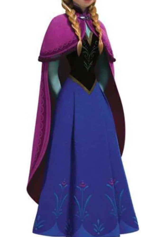 RoomMates ملصقات حائط عملاقة من رفقاء الغرفة آنا المجمدة مع عباءة - Image 1