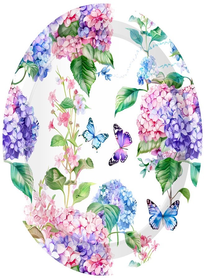 CC HOME Hydrangea Birthday Paper Plates Napkins Pink Purple Flowers Disposable Tableware Set Party Supplies Spring Floral Theme Dinnerware Serves 24 Guests for Audlts Kids Baby Shower Birthday 88PCS - Image 4