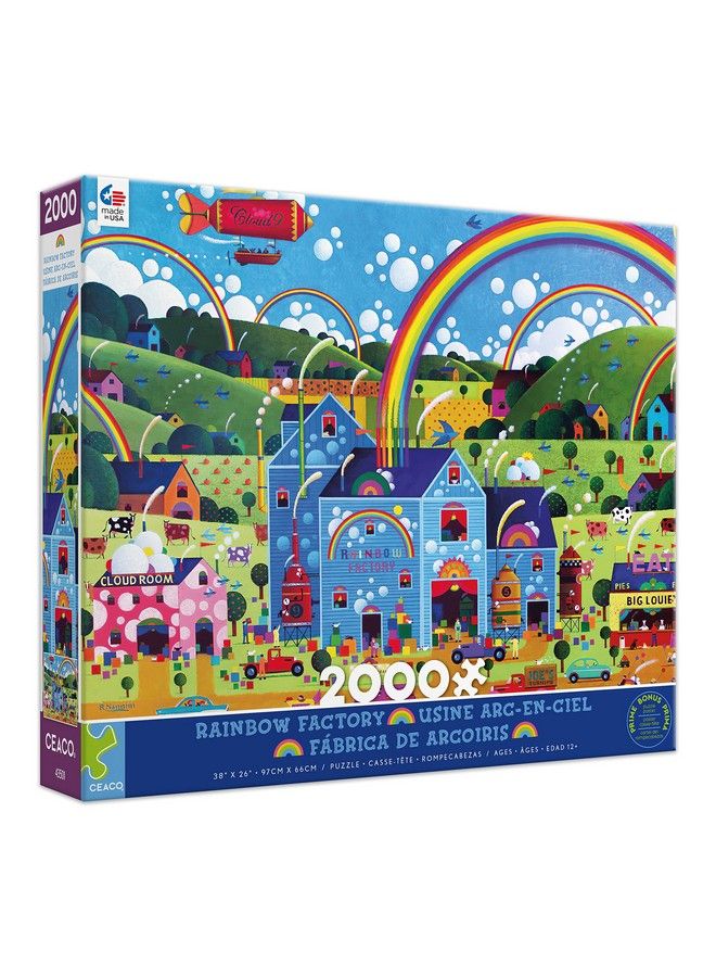 Ceaco Rainbow Factory 2000 Piece Jigsaw Puzzle - Image 4
