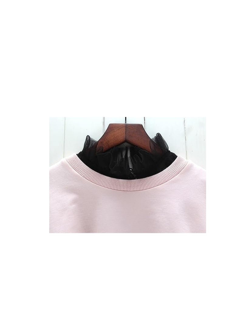 SYOSI Women Lace Fake Collar, 3 Pack Detachable Half Shirt for Dress, False Dickey Collar for Sweater Blouse, for Sweaters, Dresses, Uniforms, Jackets, Casual Clothes, Adjustable Straps  - Image 2