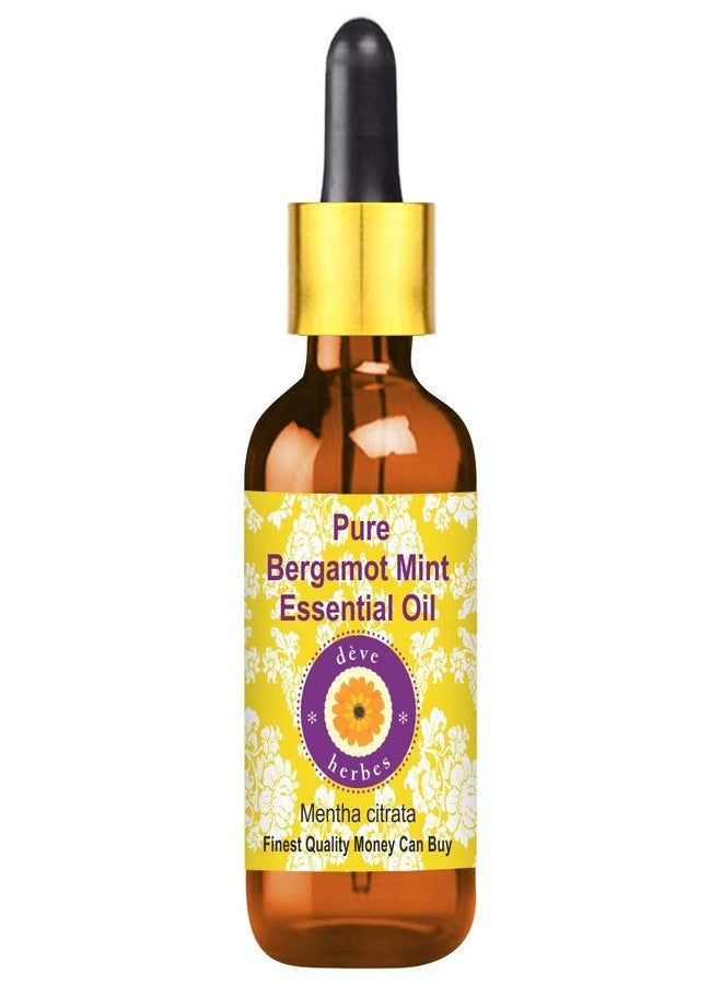 Deve Herbes Bergamot Mint Essential Oil (Mentha citrata) with Glass Dropper Pure | Non-Sticky | Non-greasy | Lightweight | Men & Women | All Skin Types | Steam Distilled 10ml - Image 1