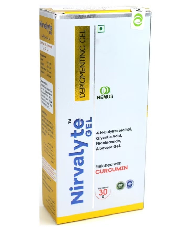 Nirvalyte Depigmenting Gel - Enriched with Curcumin 30gm