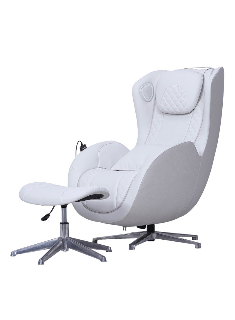 Nourest Orion 3D Reclining Massage Chair with Ottoman Grey - Image 1