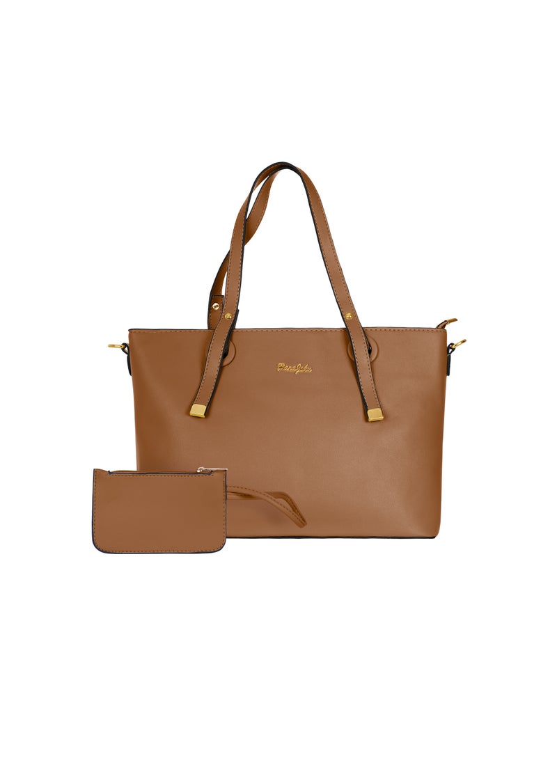 PARAJOHN Bella Tote Solid Fashionable Ladies Top-handle Bags Handbags for women Shoulder Crossbody bag  - Image 1