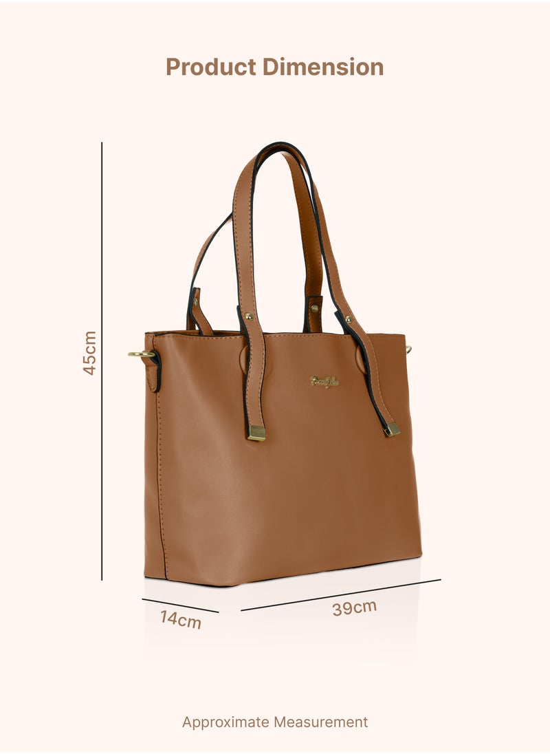 PARAJOHN Bella Tote Solid Fashionable Ladies Top-handle Bags Handbags for women Shoulder Crossbody bag  - Image 2
