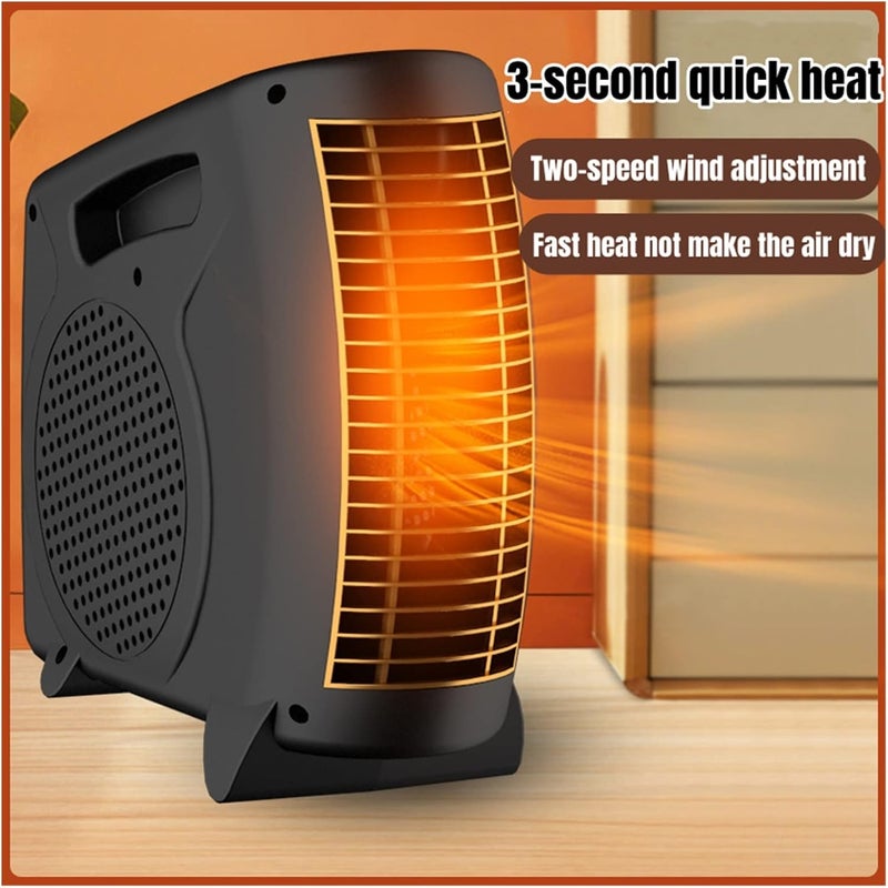 WWDZ Electric Space Heater Winter Household Desktop Electric Heater Fan 3 Gear Adjustable Warm Air Blower Ripple Heating Machine Oil Filled Radiator Heater - Image 4