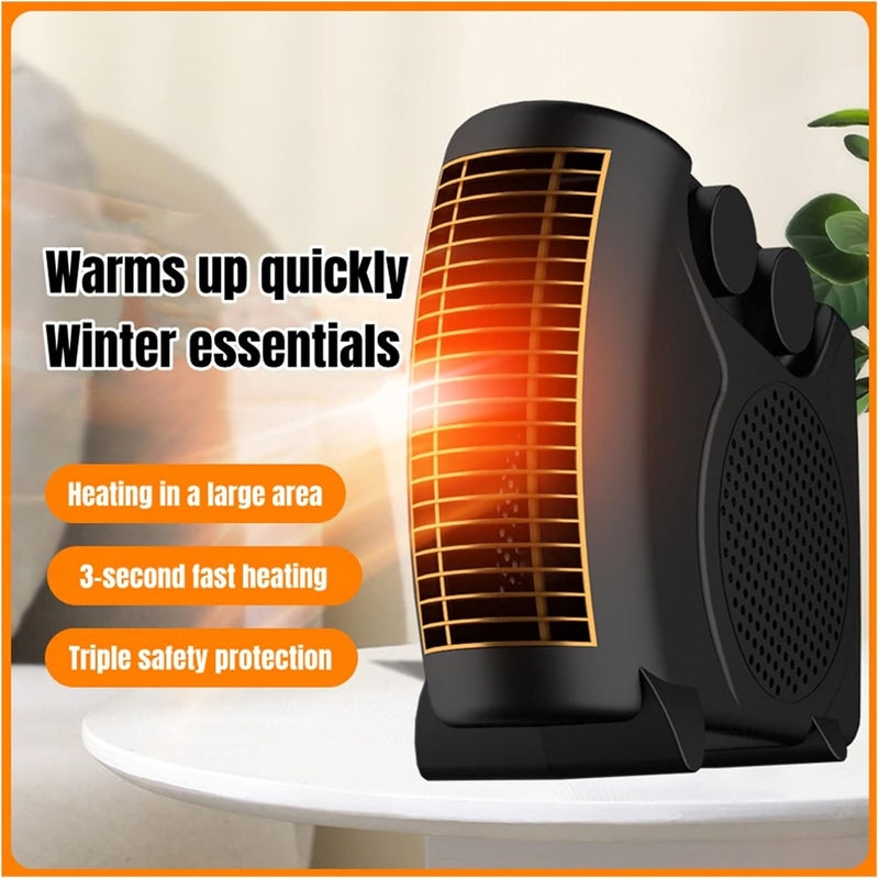 WWDZ Electric Space Heater Winter Household Desktop Electric Heater Fan 3 Gear Adjustable Warm Air Blower Ripple Heating Machine Oil Filled Radiator Heater - Image 3