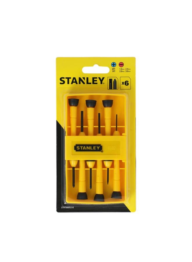 Stanley 6-Piece Screwdriver Set Yellow and Black  - Image 1
