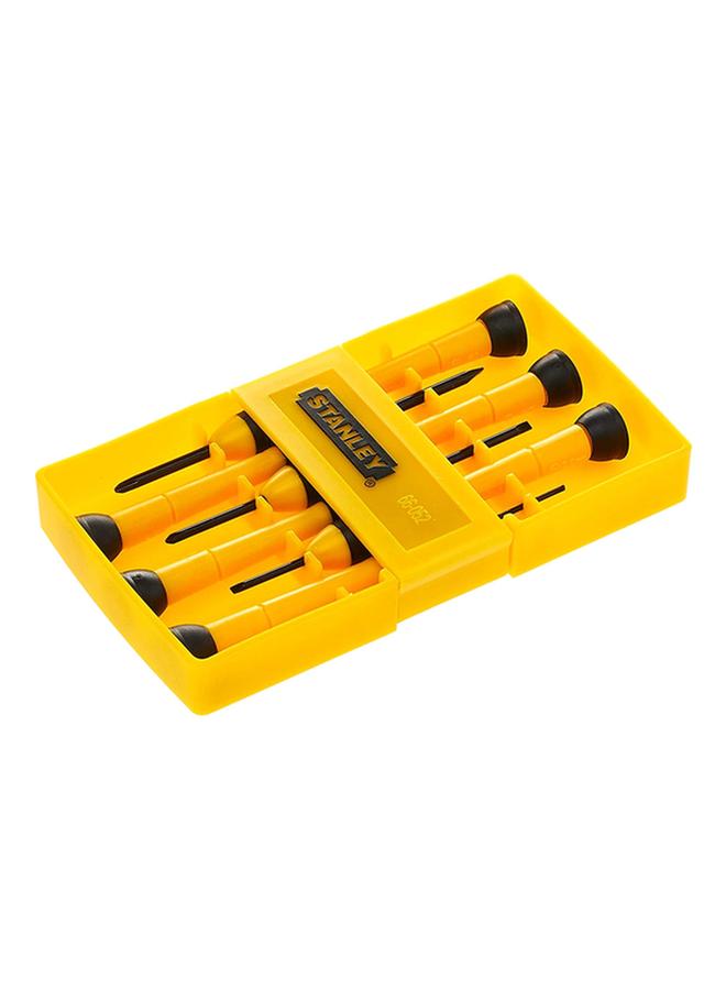 Stanley 6-Piece Screwdriver Set Yellow and Black  - Image 3