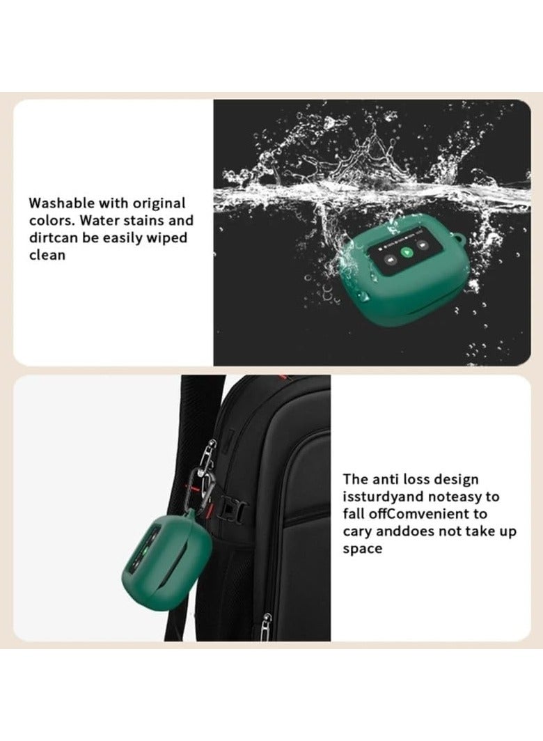 Silicone Protective Case for JBL Live Beam 3 with Keychain Cover (Green) - Image 5