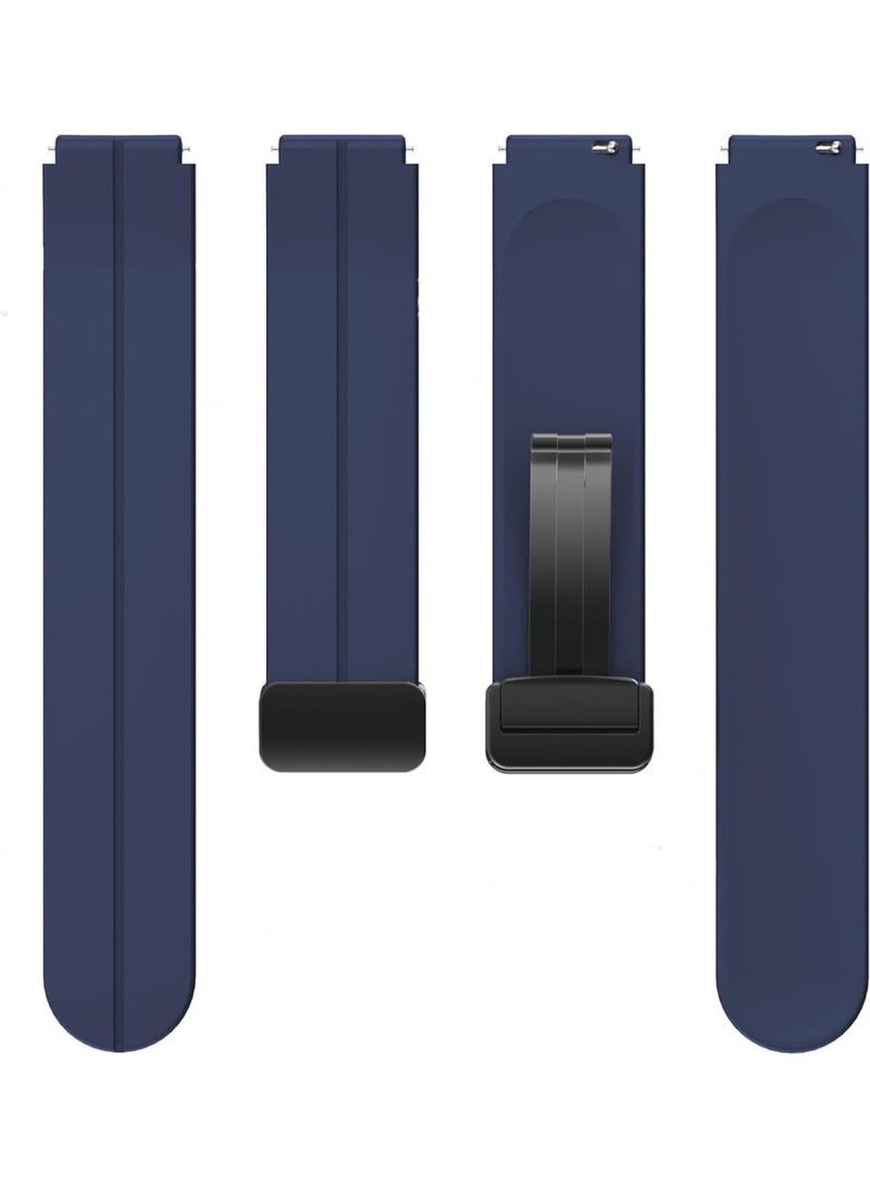 18mm Silicone Strap For Huawei Watch GT 6 41mm/GT 5 Pro 42 mm/GT 5 41mm/GT4 41 mm/Watch 5 42mm Magnetic Metal Buckle Sport Silicone Breathable Strap, Band Soft Replacment Wristband - Image 3