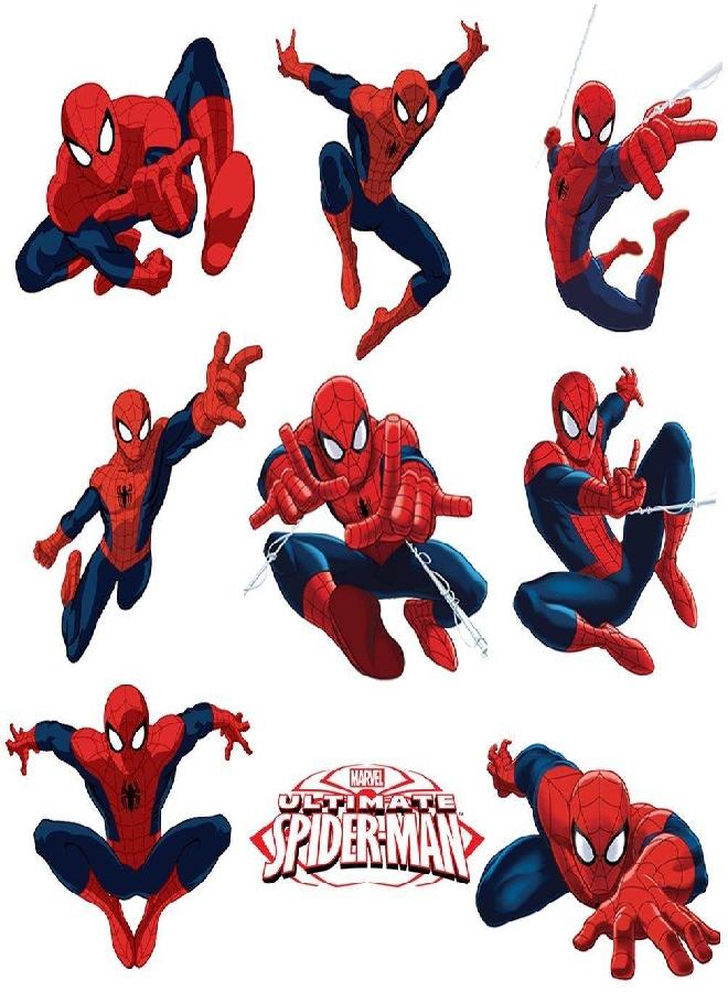 MARVEL Spiderman Sticker Pack for Kids Room Wall Decor | Peel and Stick Wall Decal for Ultimate Spider-man Party Decoration by Dekosh - Image 3