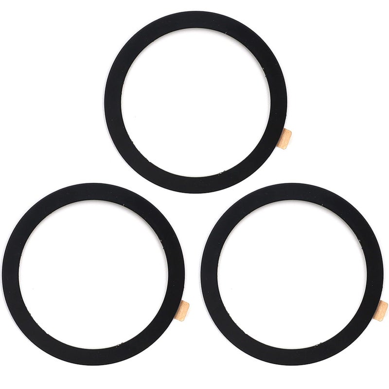 TENOC Universal Metal Ring Sticker for Magnetic Charger Compatible with iPhone/Samsung/Android All Cellphones, Magnetic Mount/Phone Holder Conversion Accessories, 3Pcs, Black - Image 1