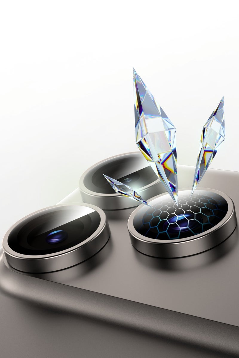 جرين ليون عدسة كاميرا كلاسيكية لهاتف iPhone 17 Pro / Pro max / جودة تصوير أفضل / عدسة سهلة التركيب - تيتانيوم أزرق - Image 2