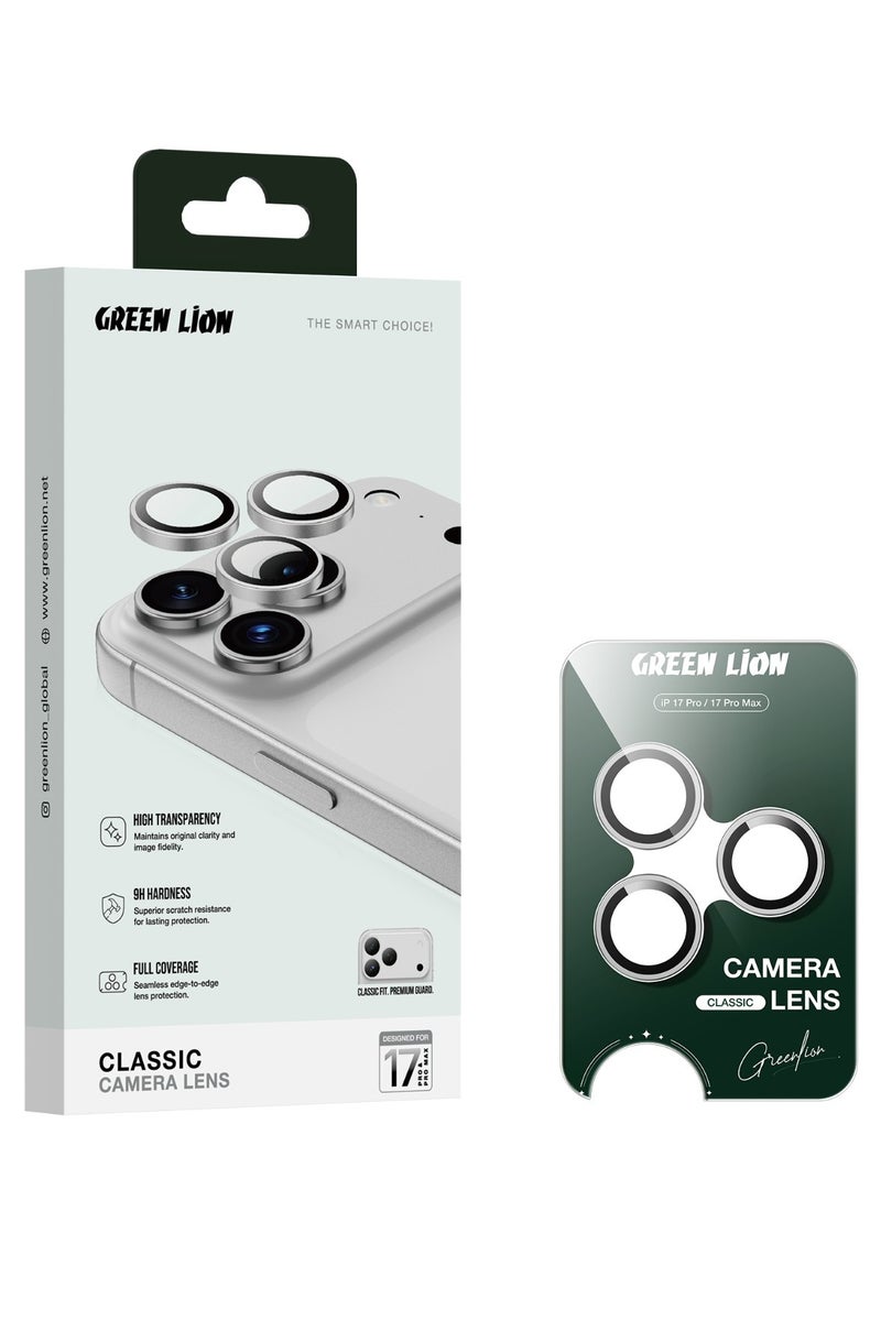 جرين ليون عدسة كاميرا كلاسيكية لهاتف iPhone 17 Pro / Pro max / جودة تصوير أفضل / عدسة سهلة التركيب - تيتانيوم أزرق - Image 4