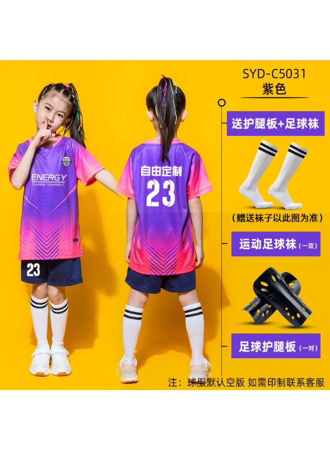 Syd-c5031 Purple Short Sleeve Football Jersey - Image 1