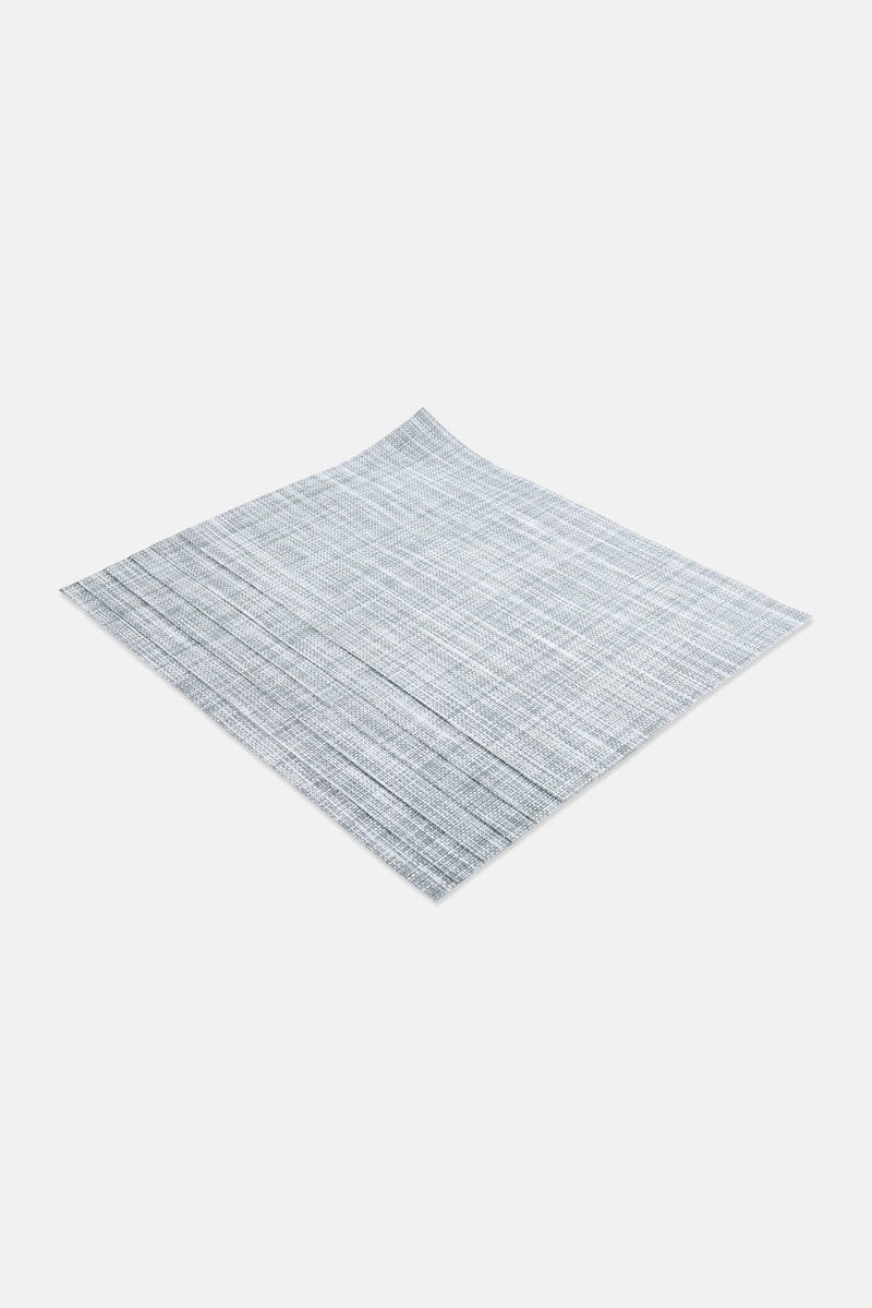 YOTO 6 Piece Rectangular Placemats Set, Grey - Image 1