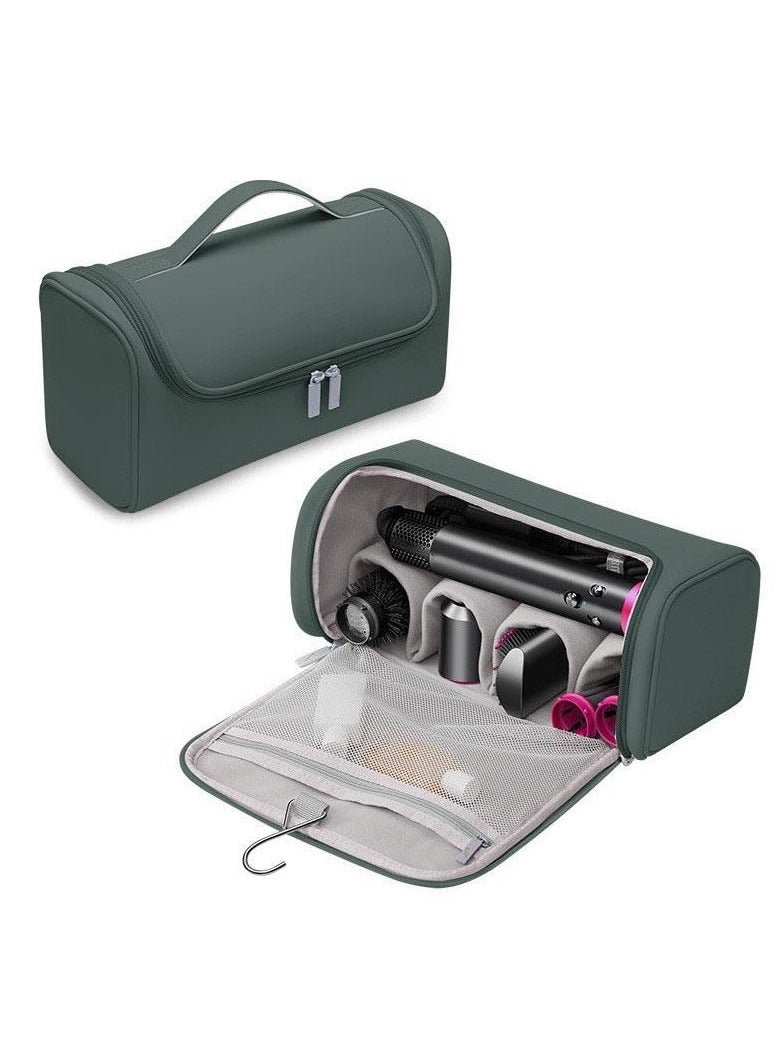 Travel Organizer for Dyson Aiwrap Curling Iron Styler Compatible Portable Hair Dryer and Accessorie(Green)  - Image 1