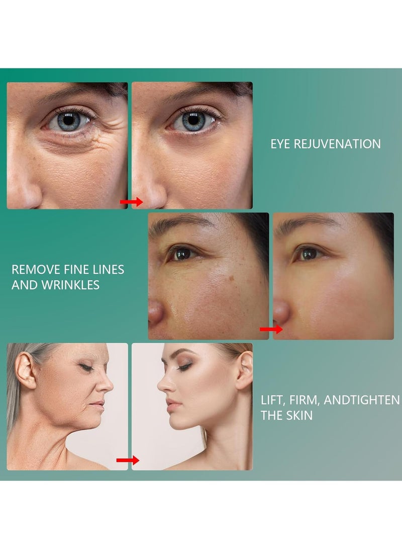 Face Skin Tightening Machine Cold and Hot Compress Massager Microcurrent Facial Light Therapy Device for Wrinkles Lifting Firming Toning Anti-Aging Rejuvenation Skin Care Tool Home Use