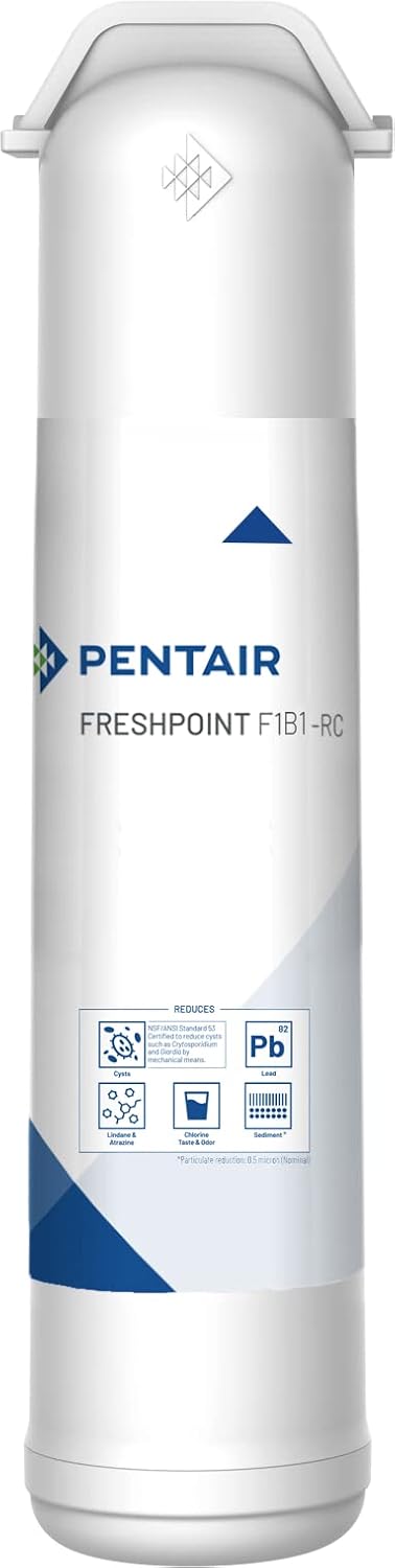 Pentair FreshPoint F1B1 Replacement Cartridge Dual CarbonSediment Water Filter 750 Gallon Capacity