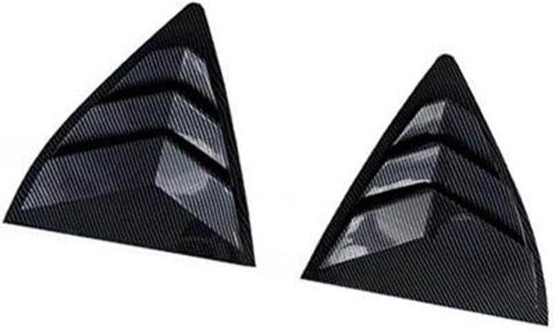 QASULER Car Rear Louver Window Cover Trim Sticker for Skoda Octavia MK4