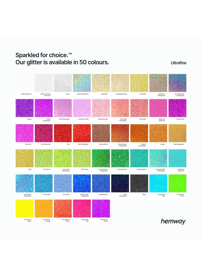 Hemway Glitter Paint Additive For Emulsion Acrylic Water Based Paints 100G Mother Of Pearl - Image 5