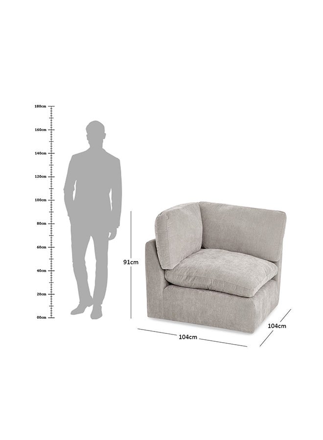 Melanie 1-Seater Corner Sofa, Grey