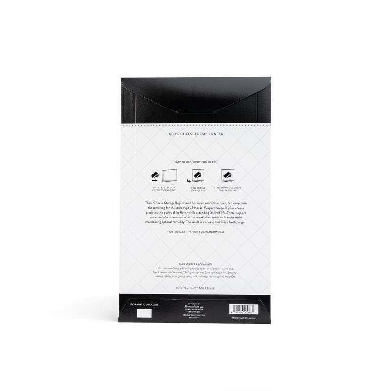 Formaticum - 15-Pack Cheese Storage Bags - 6.25 x 11 Wax Paper Bags to Keep Cheese or Charcuterie Fresh - Professional Grade Cheese Paper for Wrapping Cheese - Porous Brown Paper Bags From France - Image 2