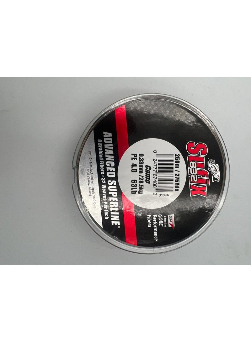 Sufix 832 Advanced Superline Gore Performance Fibers 250 Meter 0.33mm&28.5Kg - Image 4