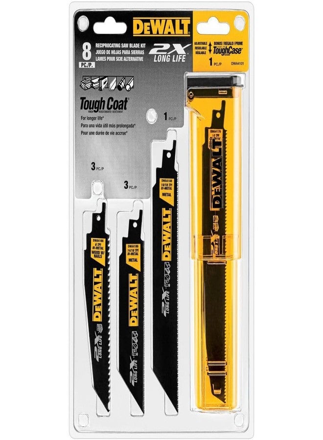 DEWALT - DWA4101 Reciprocating Saw Blade Set, Wood/Metal Cutting, 8-Pack (DWAR8SETCS) - Image 4