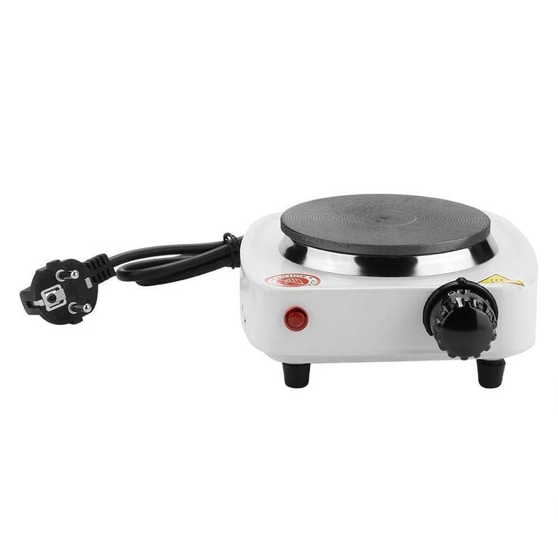 GLEVAR Electric Burner for Cooking – Mini Hot Plate 500W – Iron Heating Surface, Portable Kitchen Appliance, Quick Heat for Coffee, Water, Snacks, Ideal for Dorm, Travel & Compact Spaces - Image 1