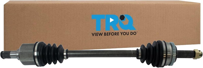 TRQ Front Left CV Axle Shaft Assembly Neoprene Boots Compatible with 2007-2010 Hyundai Elantra - Image 1